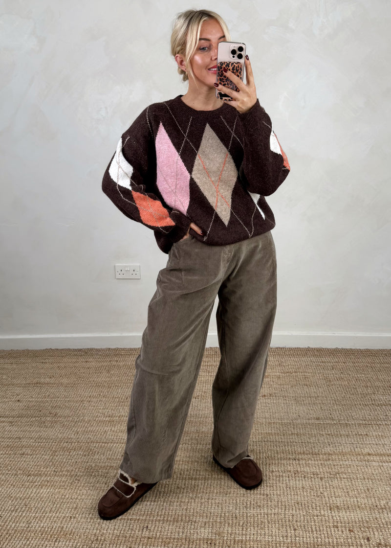 Pine valley knit - chocolate-The Style Attic