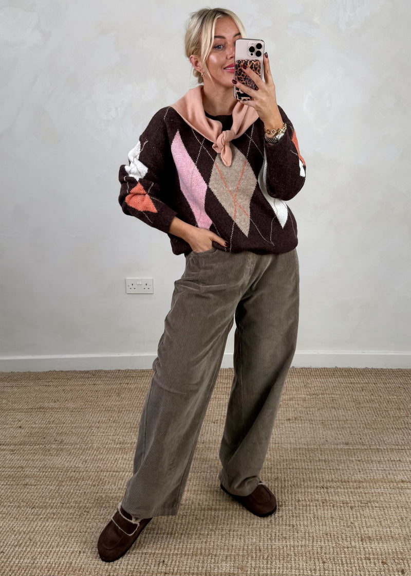 Pine valley knit - chocolate-The Style Attic