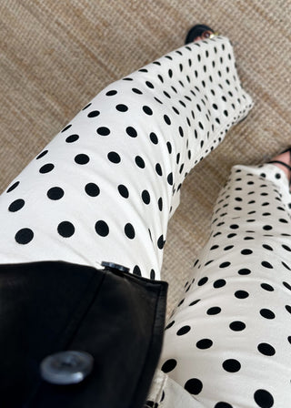 Polka dot jeans-The Style Attic