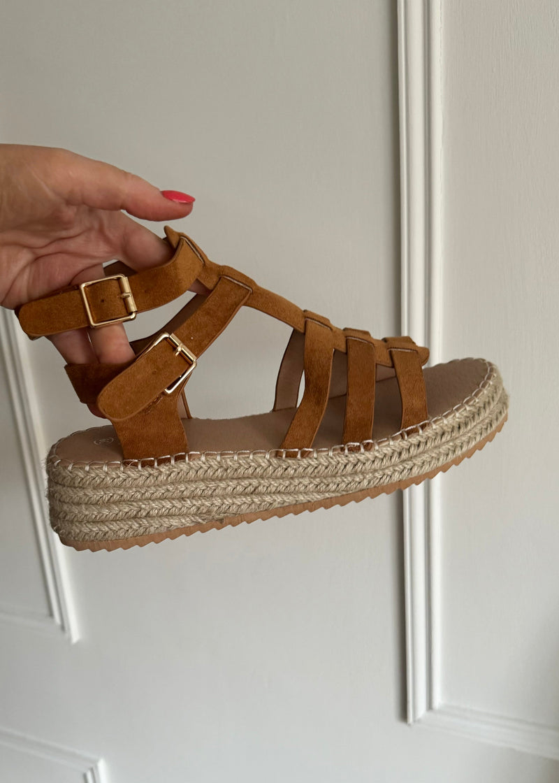 Pollensa gladiator sandal - Tan-The Style Attic
