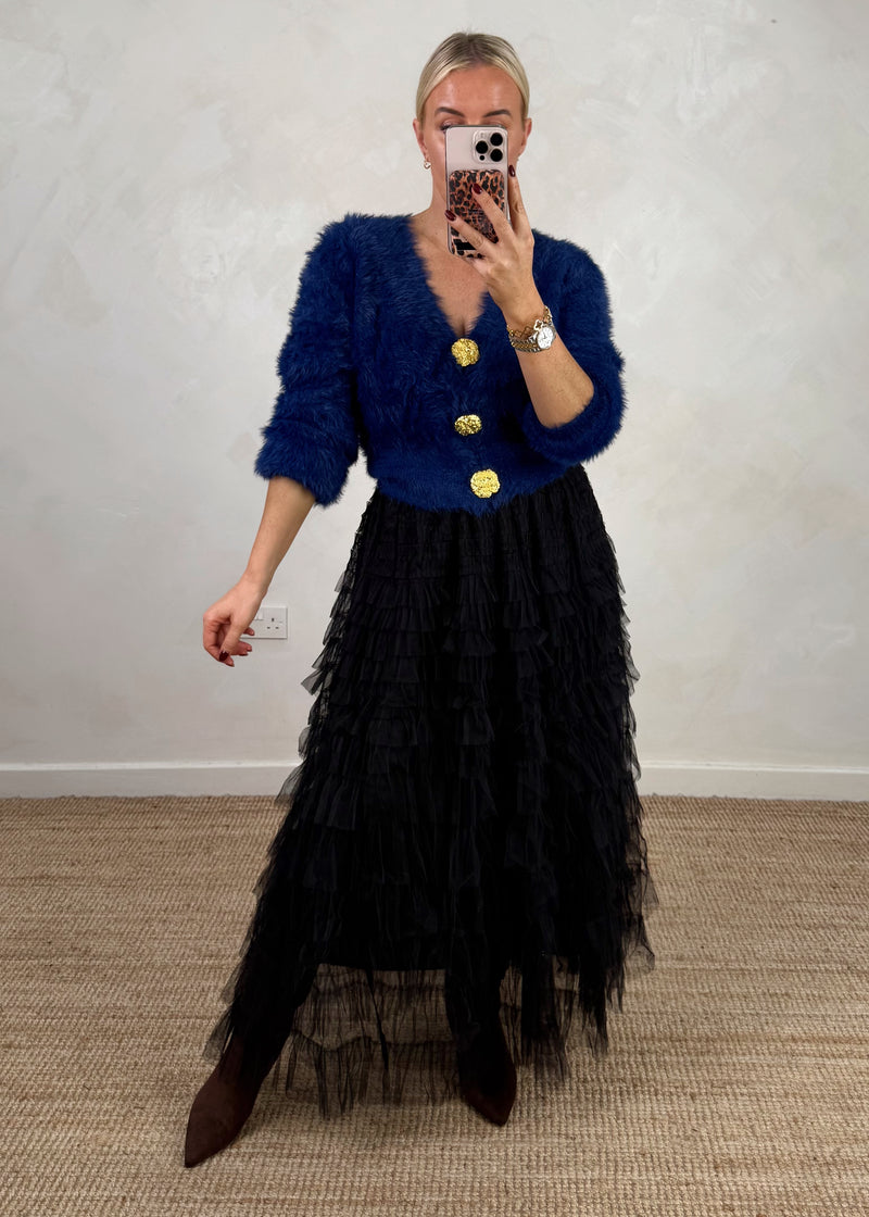 Princess cardigan - cobalt-The Style Attic