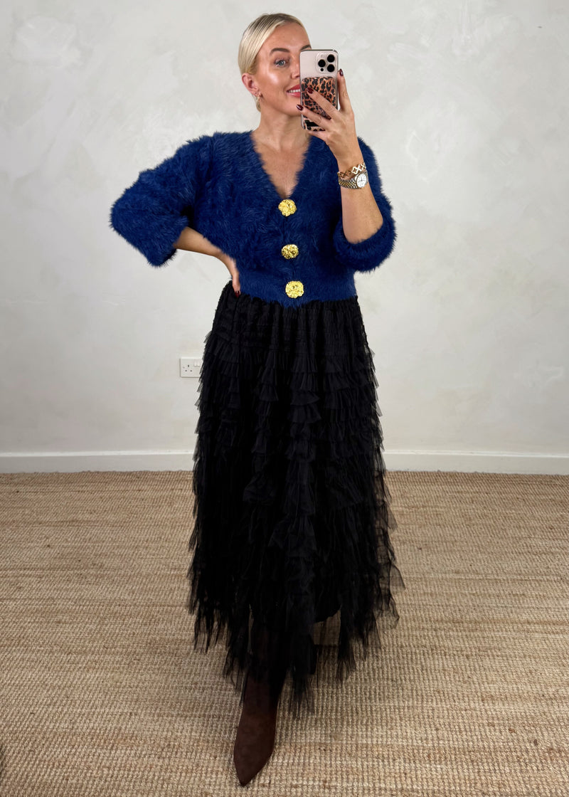 Princess cardigan - cobalt-The Style Attic