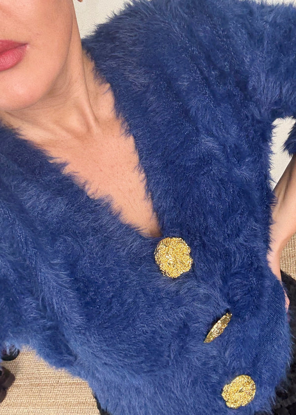 Princess cardigan - cobalt-The Style Attic