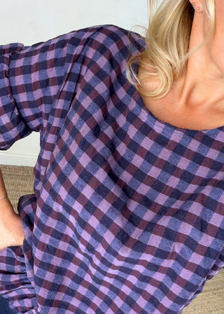 Raffy checked top - Six-The Style Attic