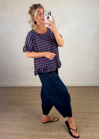 Raffy checked top - Six-The Style Attic