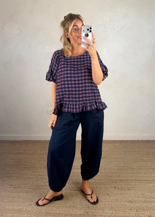 Raffy checked top - Six-The Style Attic