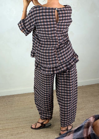 Raffy checked top - three-The Style Attic
