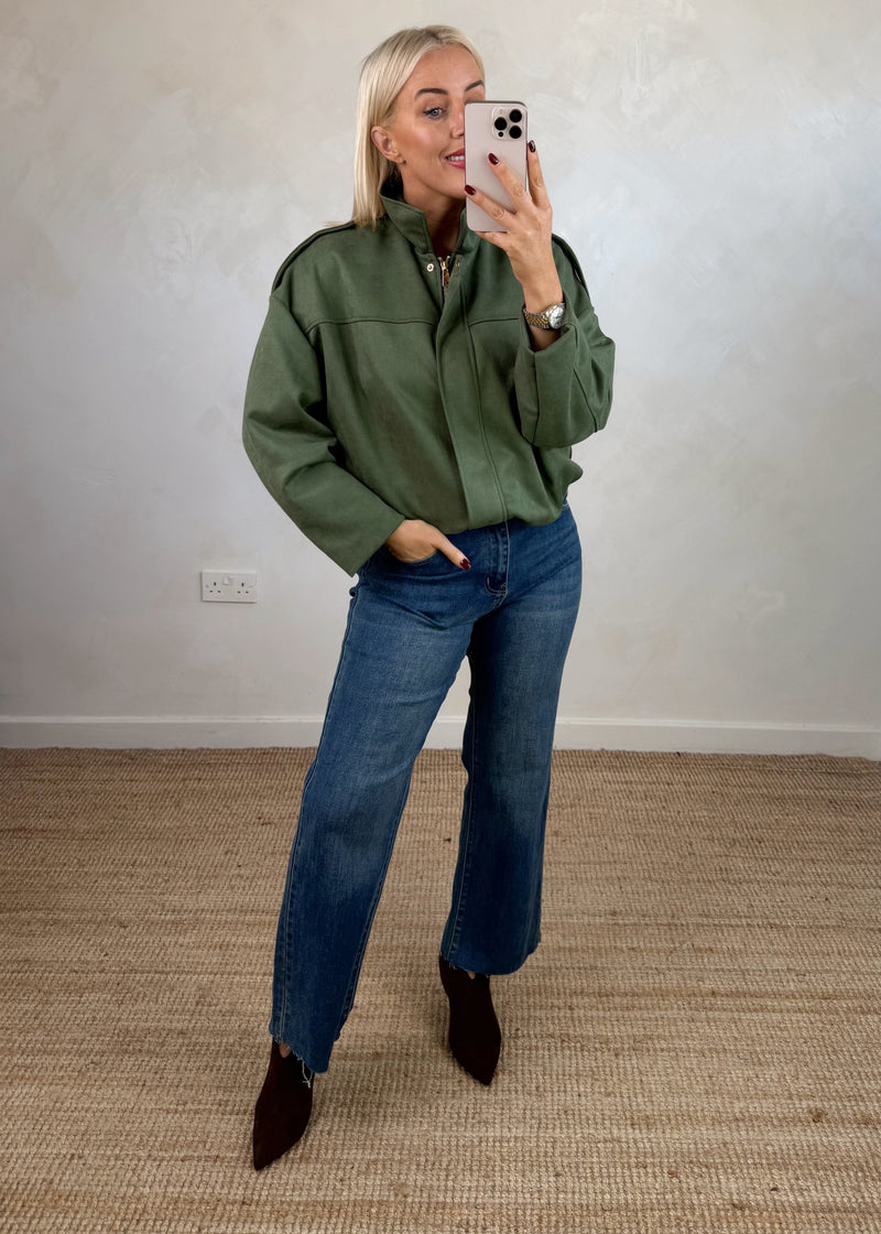 Reenie jacket - khaki-The Style Attic