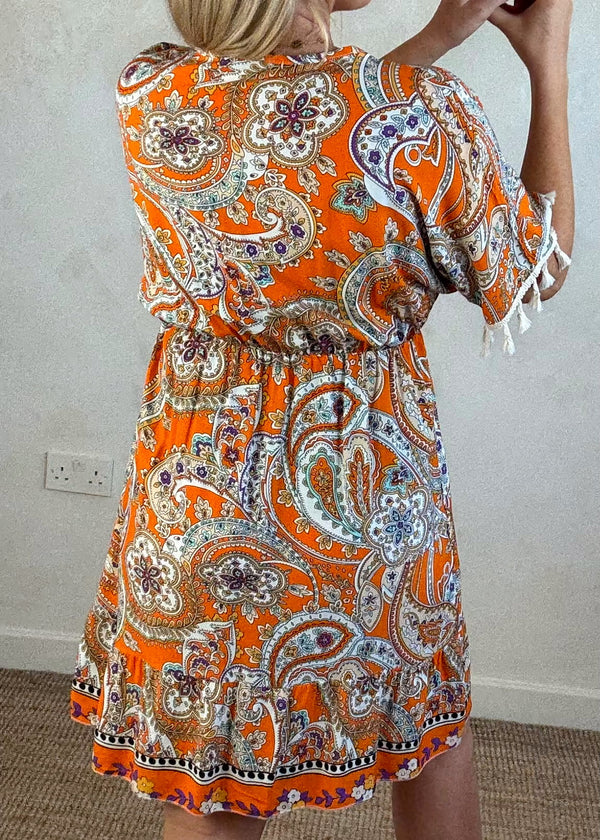 Rhonda sundress - orange-The Style Attic