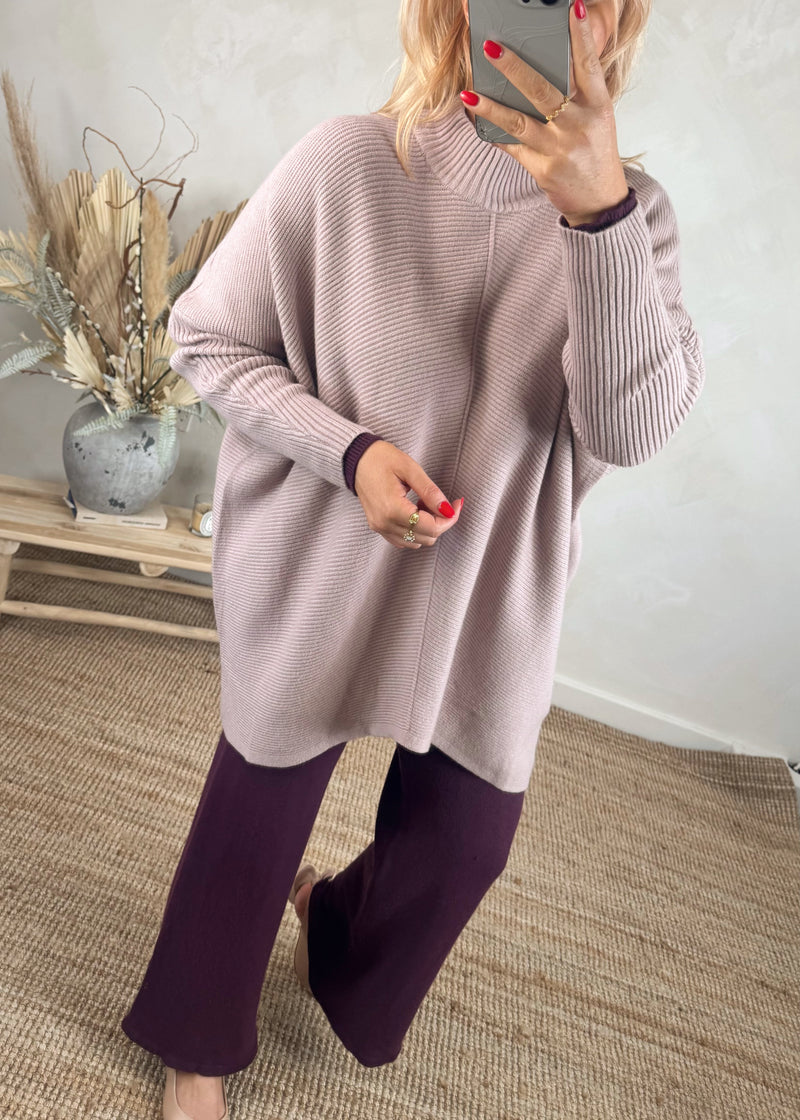 Ritchie ribbed knit - blush-The Style Attic