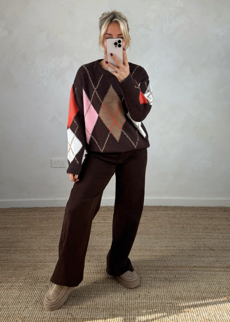 Rory knit - chocolate-The Style Attic