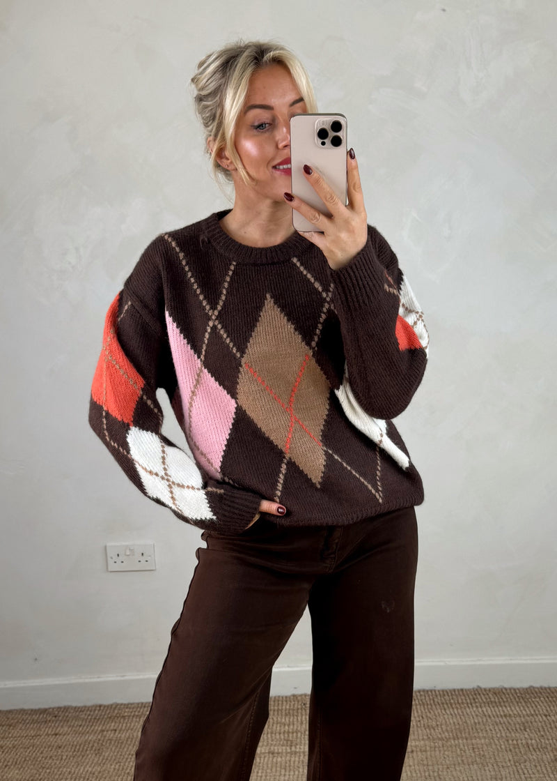 Rory knit - chocolate-The Style Attic