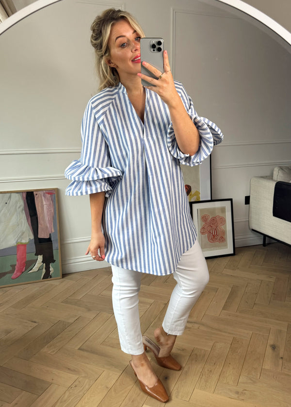 Rosalin shirt - stripe-The Style Attic