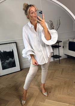 Rosalin shirt - white-The Style Attic