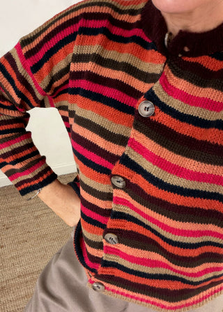 Rosie striped knit - Orange-The Style Attic