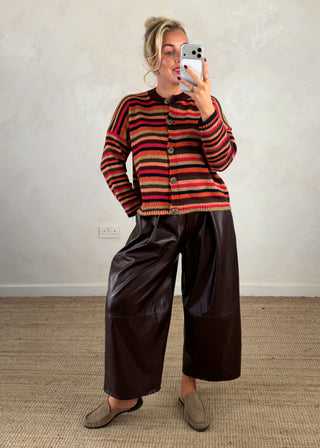Rosie striped knit - Orange-The Style Attic