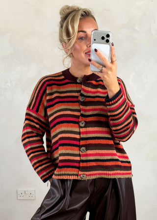 Rosie striped knit - Orange-The Style Attic