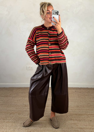 Rosie striped knit - Orange-The Style Attic