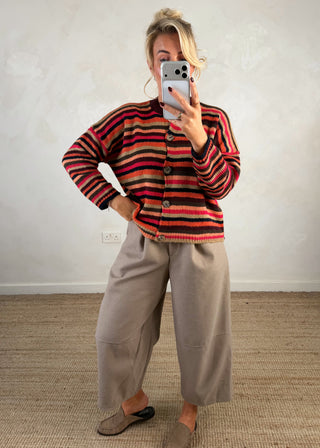 Rosie striped knit - Orange-The Style Attic