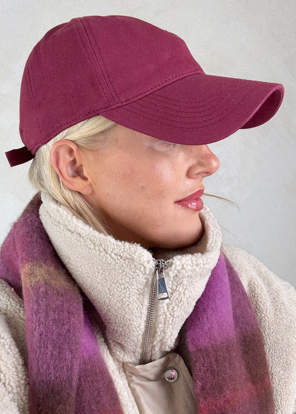 SA baseball cap - Merlot-The Style Attic