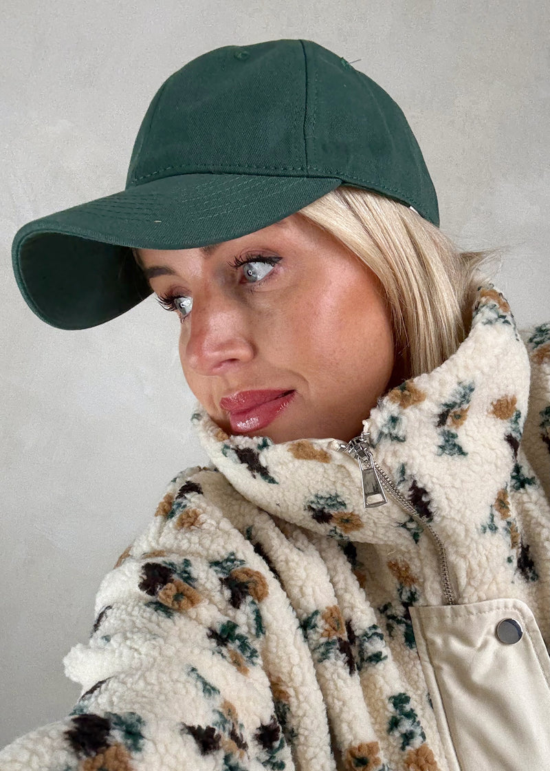 SA baseball cap - forest green-The Style Attic