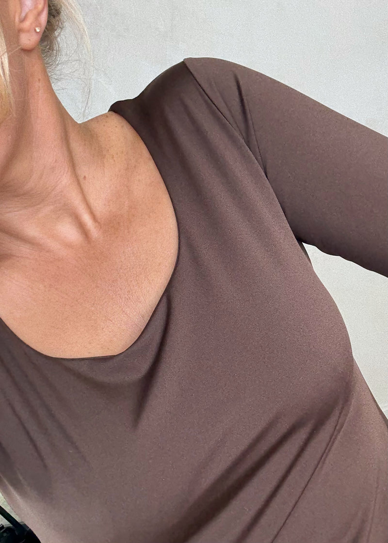 SA bodysuit - chocolate-The Style Attic