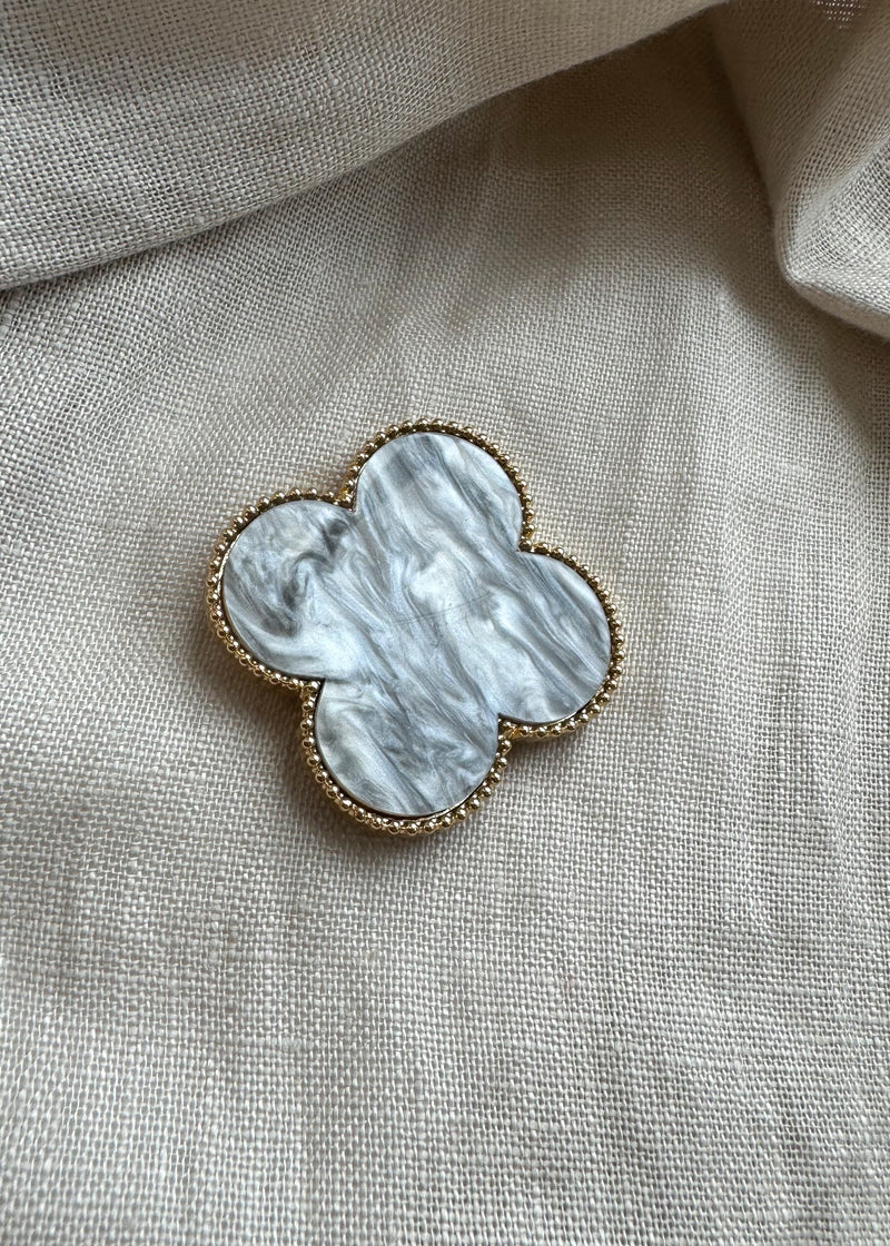 SA clover brooch-The Style Attic