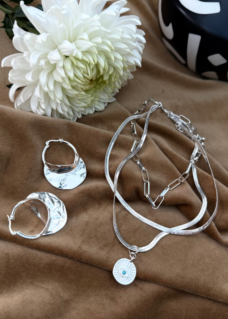 SA earring - silver-The Style Attic