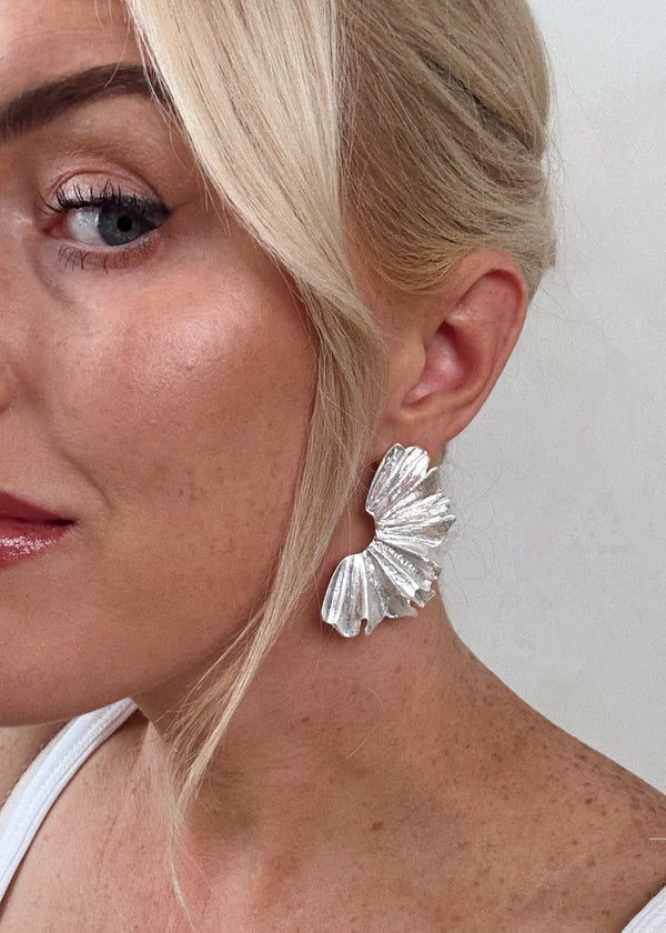 SA earring - silver-The Style Attic