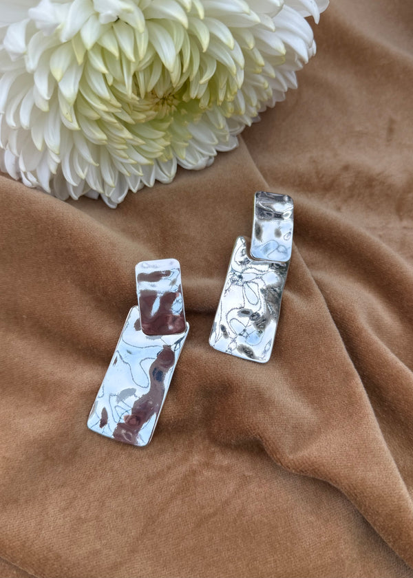 SA earring - silver-The Style Attic