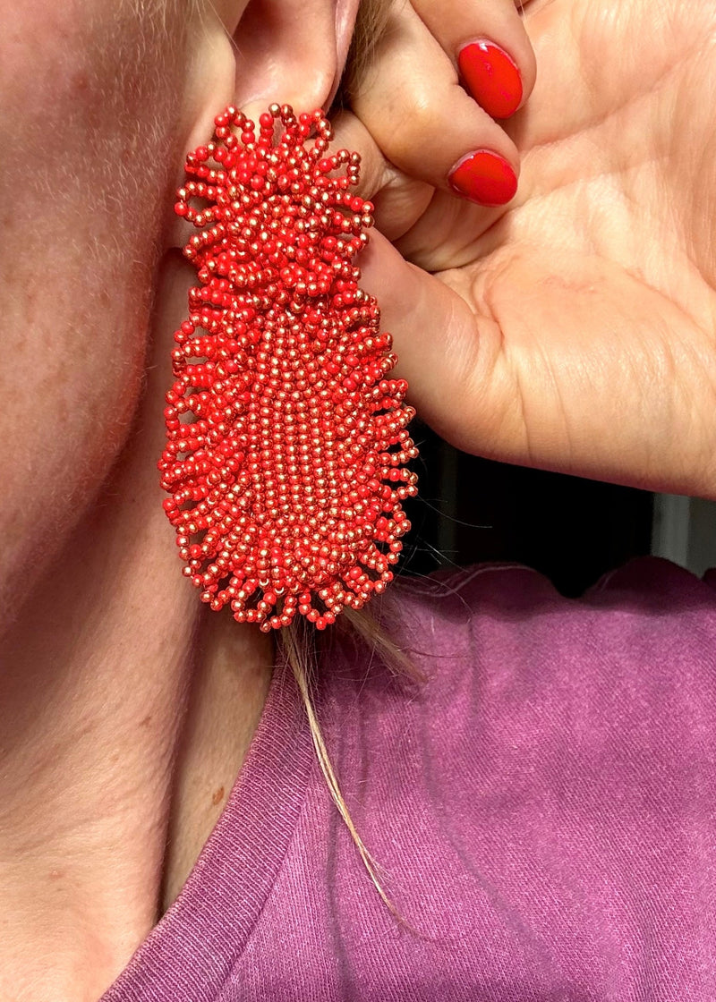 SA earrings - orange-The Style Attic