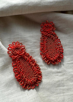 SA earrings - orange-The Style Attic