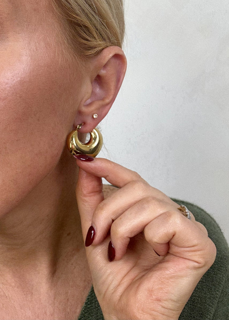 SA hoop earring-The Style Attic