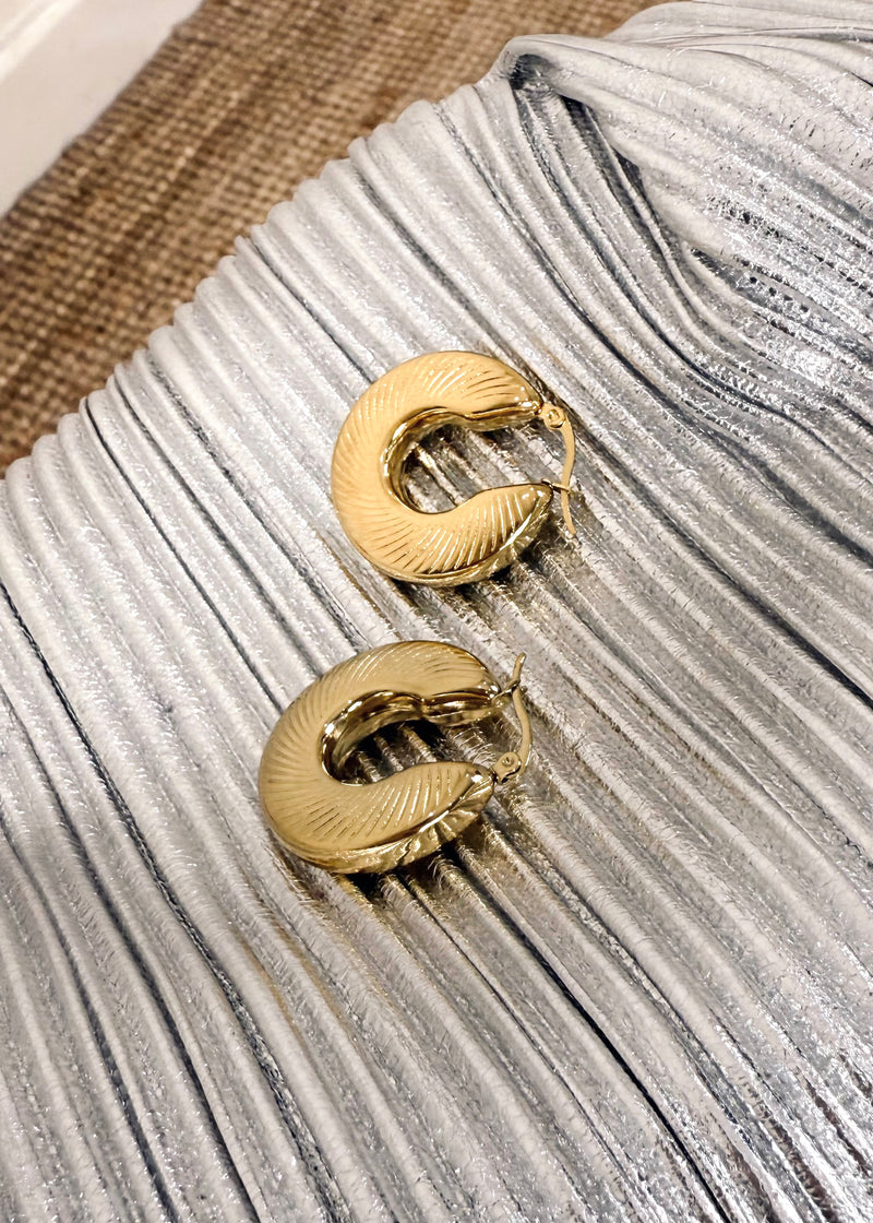 SA hoop earring-The Style Attic