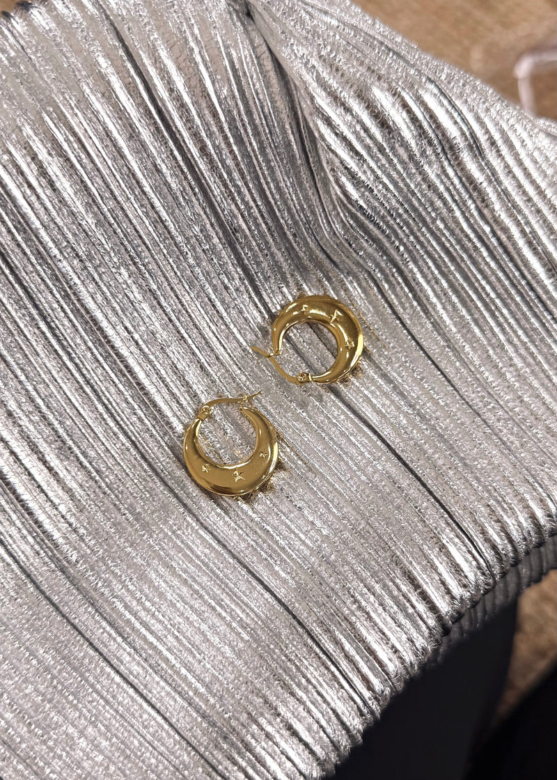 SA hoop earring-The Style Attic