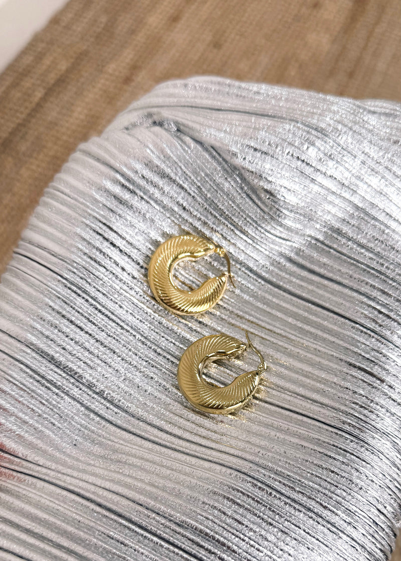 SA hoop earring-The Style Attic