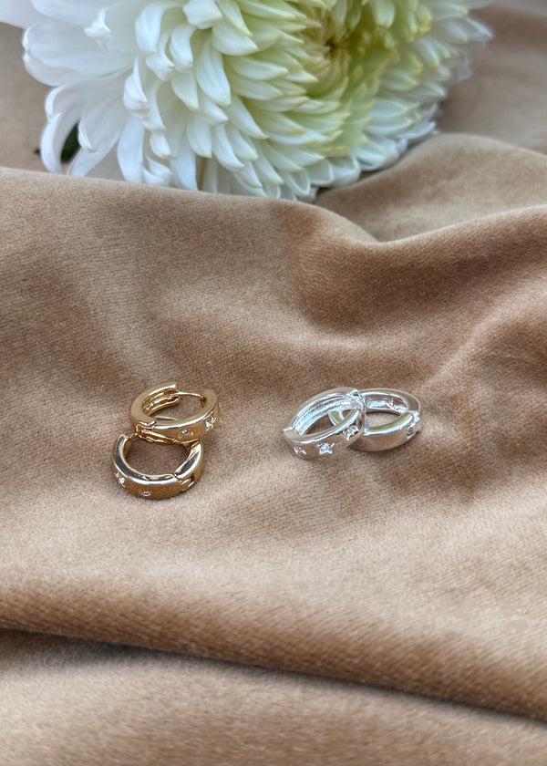 SA hoop earring-The Style Attic