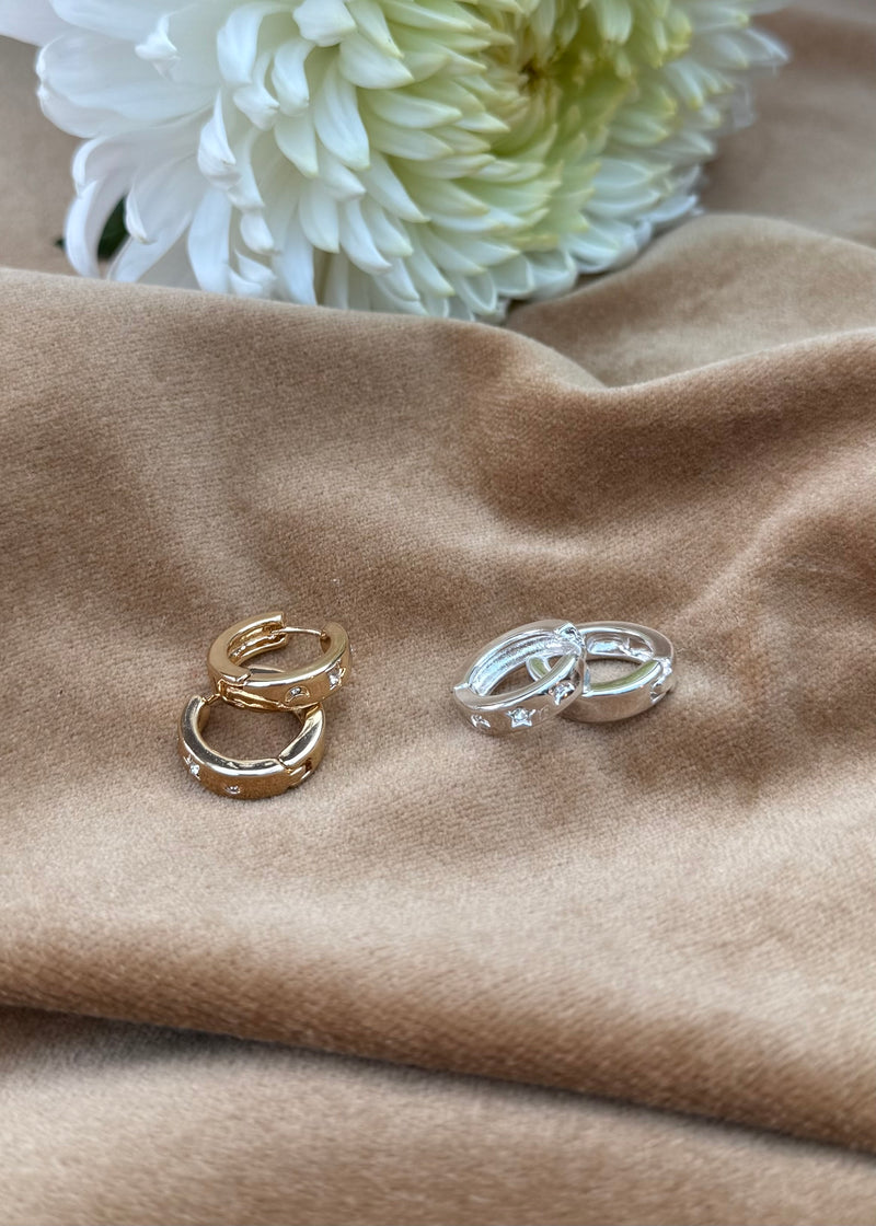 SA hoop earring-The Style Attic