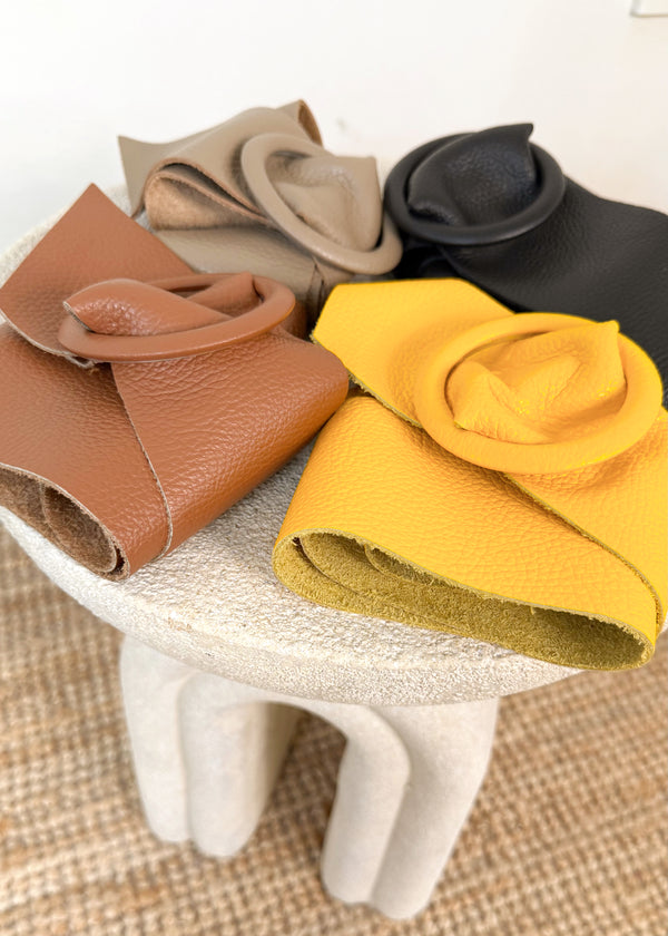 SA leather belt - tan-The Style Attic