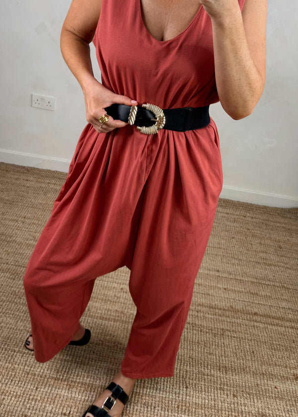 SA stretch belt - black-The Style Attic