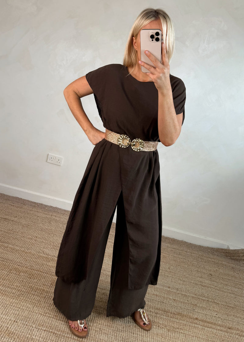 SA stretch belt - rose gold-The Style Attic