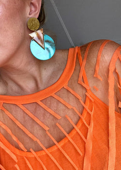 SA trio earrings - turquoise-The Style Attic