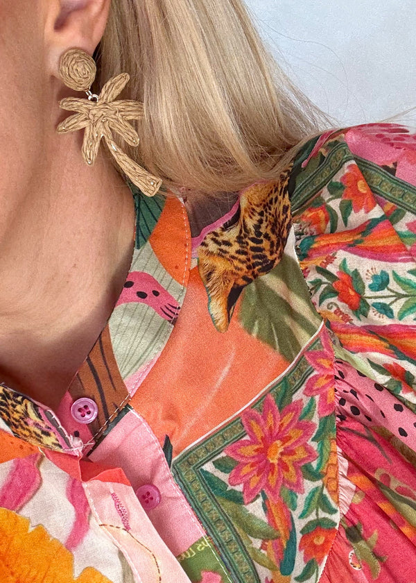 SS25 earring - palm-The Style Attic
