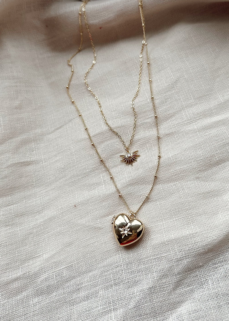 SS25 locket necklace-The Style Attic