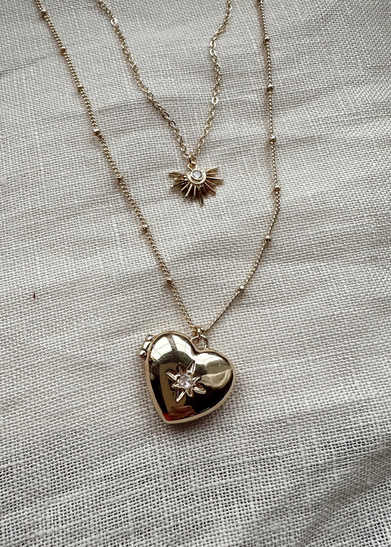 SS25 locket necklace-The Style Attic