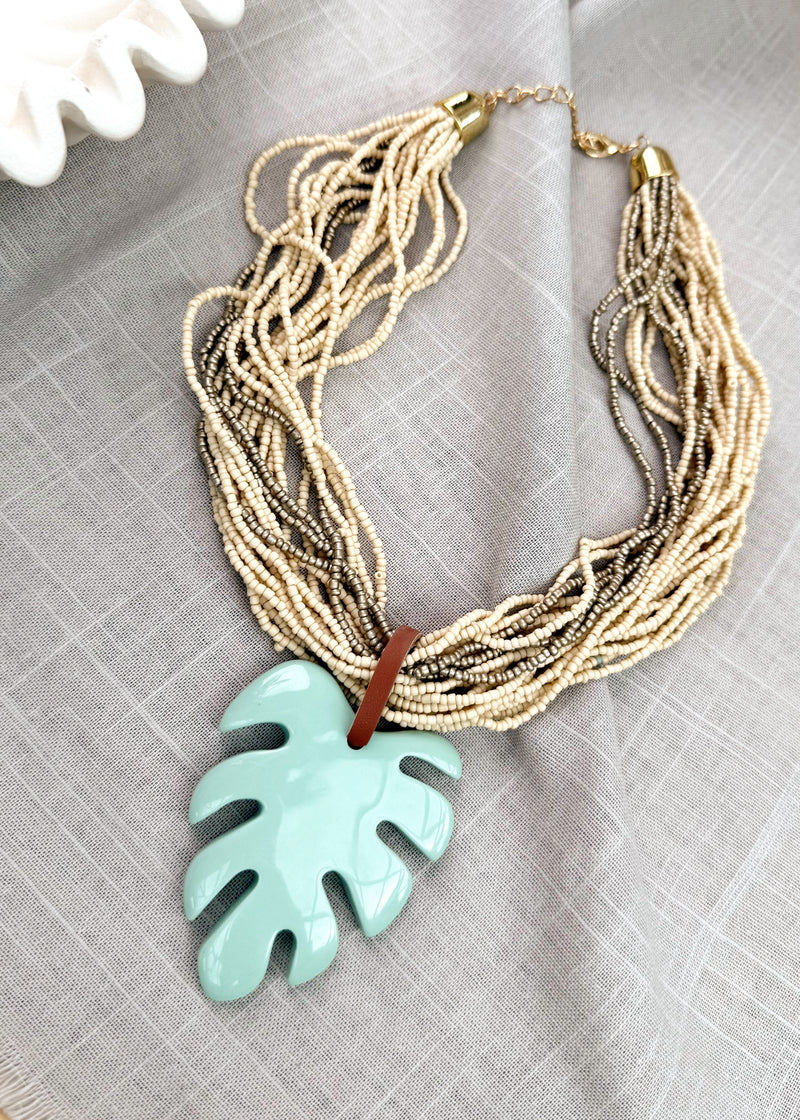 SS25 necklace - aqua-The Style Attic