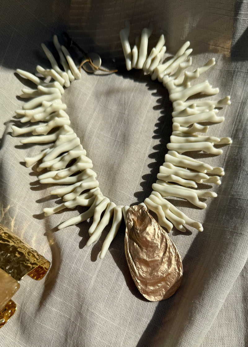 SS25 necklace - cream-The Style Attic