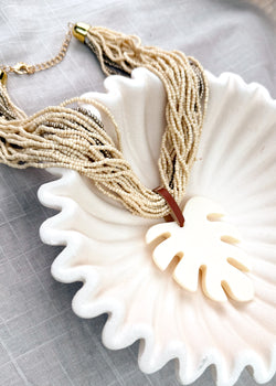 SS25 necklace - cream-The Style Attic