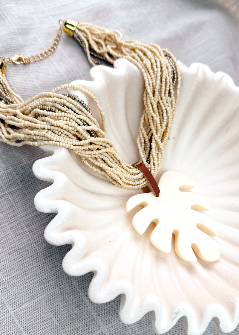 SS25 necklace - cream-The Style Attic