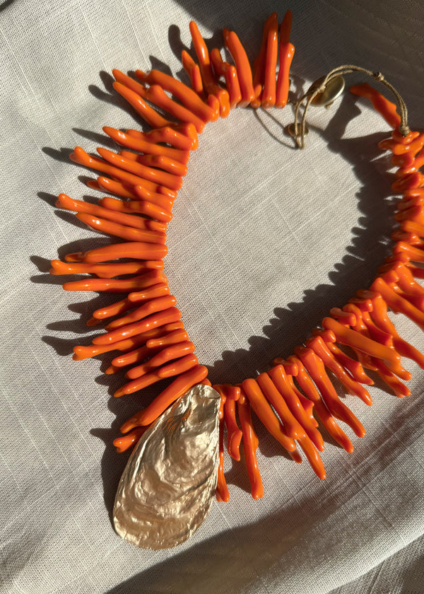 SS25 necklace - orange-The Style Attic